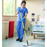 Rubbermaid Commercial Hygen - Almohadilla de microfibra para trapeador, Trapeador para inundación, Azul, 45.72cm