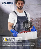 ▶ Guantes resistentes a los productos químicos con revestimiento de PVC, reutilizables, guantes de trabajo de seguridad, protección ácida, alcalina y aceite, antideslizantes, grandes