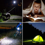 🔦 LE CREE Linterna LED, pequeña y superbrillante, linterna táctica LED, luz de mano, zoomable, resistente al agua, brillo ajustable para camping, correr, pilas AAA incluidas