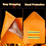 ▶ Capa ignífuga, capa ignífuga, capa con capucha ignífuga, manta de seguridad de supervivencia de emergencia contra incendios, protección de cuerpo completo, aislamiento térmico ignífugo, traje de escape de fuego para el hogar (niño)