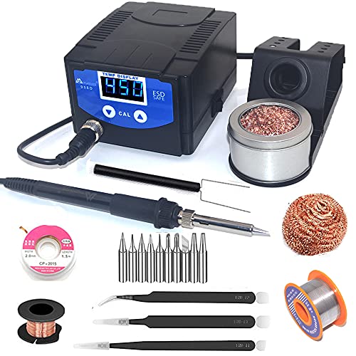 ▶ Digital Estaciones de Soldadura Temperatura Ajustable Interruptor de Soldadura de Hierro 110V DIY Herramienta de Soldadura Eléctrica