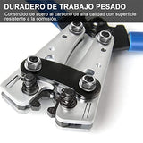 Herramienta de crimpado de cable de batería，crimpadora de lengüetas de cable de batería para terminales de cable resistentes， AWG 10，8, 6, 4, 2, 1, 0 (Cable crimping pliers set)
