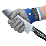▶ Guantes de Trabajo Anticorte  resistentes al corte de acero inoxidable Guantes de alambre 316L Nivel 5 de protección Para Cocina Carnicero GL09 S(1 pieza)