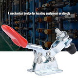 ▶ 5 Piezas Abrazadera Horizontal,Hierro Galvanizado Vertical Tipo Palanca de Sujeción de Mano Herramienta de Liberación Rápida(GH-201)