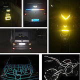 ▶ Autoadhesiva de seguridad cinta de advertencia de seguridad cinta de vidrio reflector cinta cinta adhesiva de señalización para coche/remolques/camión/Traffic/sitio de construcción (, Verde Claro, Azul, Verde), Rojo,azul,verde, 2.5cm