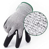 ▶ Guantes Anticorte Nivel 5 de Protección, Guantes resistentes a los cortes, industriales, antipinchazos, protección de manos para jardinería, M, Verde
