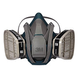 3M 6502QLPA1-A-PS Mascarilla Paint Project con cierre rápido (1 paquete), mediano