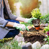 ▶ Guantes de jardinería  de Poliester Floridos de Jardin con Revestimiento de Nitrilo, Guantes para Mujeres, Varios Colores, 6 Pares, Mediano