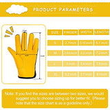 ▶ Guantes de trabajo de piel auténtica para niños, guantes de trabajo de jardinería para niños, guantes de seguridad, diseño reflectante, transpirable, perfectos para jardinería infantil, trabajo en el patio, al aire libre (mediano, negro, 4 a 6 años)