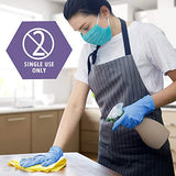 Medpride - Guantes de examen de mezcla de nitrilo sintético y vinilo, tamaño grande, 100 unidades, sin polvo, sin látex y sin goma, guantes protectores de un solo uso no estériles para uso médico, cocina, limpieza y más