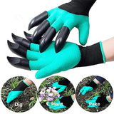▶ Guantes Jardinería con garras para excavar tierra y plantar guantes de jardinería para jardín (verde)