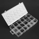 225 Piezas Anillo De Retención a Presión,Circlips,Anillos De Seguridad,Juego De Cajas Surtidas Circlip,Metal,Internos y Externos,En Una Caja De Plástico