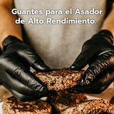 ▶  Guantes de Nitrilo Parrilleros - 15 Pares de Guantes para el Asador de Alto Rendimiento - Ideal para Cocinar y Usar en la Parrilla - Pack de 5 Paquetes de 3 Pares de Guantes c/u