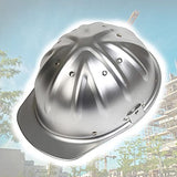 ▶ Casco de Seguridad Casco de Seguridad Ajustable de Aluminio Casco de Trabajo Casco para Exteriores La Parte Superior es más Segura y eficaz para Evitar pinchazos