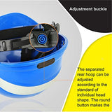 Casco de Seguridad, Protección para la Cabeza, Casco Ventilado con Banda Reflectante, Estilo de Gorra Totalmente Ajustable, Diseño de Banda Reflectante, Azul