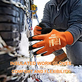 ▶ Guantes criogénicos de trabajo térmicos gruesos para jardín, impermeables, a prueba de frío, guantes de trabajo de doble capa con revestimiento de látex, protección criogénica, protección de las manos (S,WG-338)