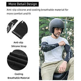 ROCKBROS Mangas de brazo para hombre, coderas, UPF50, protección UV, codero, compresión, enfriamiento, MTB, manga de ciclismo, Negro, Large