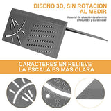 Herramientas Carpintería  GMK Regla multifunción para carpintería, Plásticoherramientas Carpinteria ABS, Herramienta de medición de ángulo 3D, 45 Grados, 90 Grados (Gris)