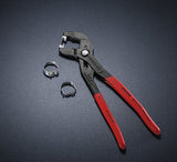 ▶ KNIPEX  Tools 85 51 250 C, alicates de abrazadera de manguera de 10 pulgadas para abrazaderas de clic