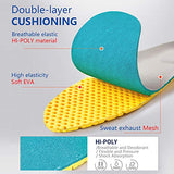 ▶ Plantillas de trabajo elásticas de absorción de impactos para zapatos transpirables de panal de abeja para zapatillas de deporte, plantillas de repuesto para hombres y mujeres, Men US 8-12