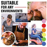 ▶ Lentes de seguridad transparentes color rosa, 12 pares de lentes protectores, lentes de policarbonato resistentes a los impactos