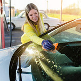 ▶ Guantes de jardinería  impermeables, 3 pares de guantes de seguridad de trabajo resistentes al aceite, guantes de jardinería con revestimiento de nitrilo para hombres y mujeres, color azul, mediano, 3 pares