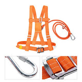 Arnés de Escalada, Medio Cuerpo Cinturón de Seguridad Ajustable Arnés de Escalada al Aire Libre para Trabajos Aéreos(Small Buckle1.6m)