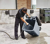 Rubbermaid Commercial BRUTE Recycling Bote de Basura con Tapa Abatible, 50 Galones, Gris