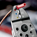 ▶ KNIPEXSB Alicate para Entallar Terminales Lacado con Fundas en Dos Componentes, 240 mm, color negro