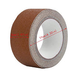 ▶ Cinta antideslizante para Peldaños de Escalera, para Decoración y Advertencia - Pisada para Escaleras, Escalones, Interiores, Exteriores(café)