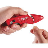 ▶ Milwaukee 48-22-1902 Fastback cuchillo multiusos y 48-22-1950 cuchillas multiusos con dispensador (50 cuchillas incluidas)