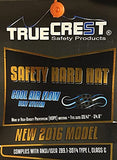 HDPE Hydro Dipped Full Wing Hard Hat con suspensión Fas-trac de 4 puntos (azul)