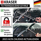▶ Bastón Antirrobo Automóvil Volante, Cerradura Seguridad, Martillo Emergencia, Disuasorio, Universal Coche Camión, Caravana Furgoneta, Bastón Carro, Seguro Volante, Candado Auto