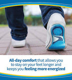 ▶ DR. SCHOLL'S  Comfort and Energy Massaging Gel Insoles for Men, 1 Pair, Size 8-14