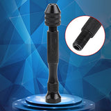 Juego de taladro de mano con tornillo de tornillo con 25 puntas torcidas, mini herramientas giratorias micro ideales para modelos y pasatiempo (negro)