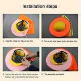 ▶ Casco de Seguridad Industrial, Casco de construcción rígido, arnés de 6 Puntos, Casco de Protección, Casco de Trabajo Casco