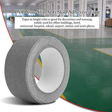 ▶ Cinta antideslizante , Cinta Antideslizante para Peldaños de Escalera, para Decoración y Advertencia - Pisada para Escaleras, Escalones, Interiores, Exteriores(Gris)