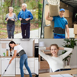 ▶ Cinturón de protección Lumbar , cinturón de protección para la cintura para aliviar el dolor, escoliosis, ciática, hernia de disco, cinturón de apoyo lumbar inferior ajustable y flexible con almohadilla extraíble (L/XL (31-38 pulgadas)