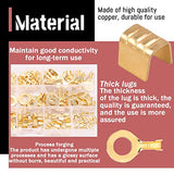 💢  Hilitchi 330 piezas de terminales de engarzado de alambre abierto sin aislamiento en forma de U (M3 M4 M5 M6 M8 M10, TC-1, TC-A, TC-B, TC-C, TC-T)