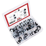 💢 Hilitchi - Juego de pinzas aisladas de acero galvanizado, 47 unidades, 1/4~5/8 pulgadas (6,5 mm – 16 mm)