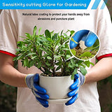 ▶ Guantes de Trabajo Anticorte  de nivel 5 de protección, con revestimiento de látex ecológico, comodidad y destreza, guantes de corte de seguridad para cocina, desprendimiento de ostras, corte de carne, mandolina, pequeño