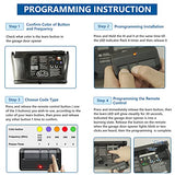 ▶ AMAZON BASICS Abridor de puerta de garaje compatible con Chamberlain/LiftMaster/Craftsman de 3 botones, seguridad +2.0, abridor universal de puerta de garaje con clip de visera, sustituye a 81LM 971LM 371LM (2 juegos)