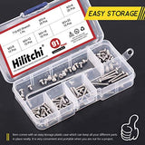Hilitchi - Tornillos de seguridad Torx con cabeza de botón M3, 90 unidades, 6 tamaños, tornillos de acero inoxidable a prueba de manipulación, con broca T10, M3 x 4/6/8/12/16/20