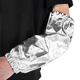 ▶Mangas ignífugos  calor, brazo de papel de aluminio, protector de mangas, guante térmico, guante resistente al calor, guante ignífugo para exteriores para el hogar