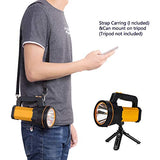 🔦 Linterna recargable GEPROSMA Linternas de Mano Recargable Led Alta Potencia 8000 LM Potente Grande Batería 10000mAh de Larga Duración Impermeable, Luz Camping Brillante, Teléfono con Carga USB