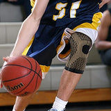 ▶ Rodillera con almohadilla de gel cobre con almohadillas de gel de rótula y estabilizadores laterales, rodillera de cobre profesional para dolor de artritis y apoyo, correr, deportes, recuperación de lesiones, [individual] (TAN, XL)