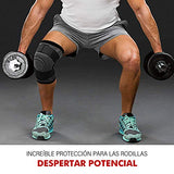 ▶ Rodilleras profesionales para el trabajo de Compresión Rodillera Deportiva Elastica Ajustable con Tensión de la Banda Rodilla de Soporte para Correr, Gym, Basquetbol, Voleibol, Bicicleta Montaña y Actividades Deportivas (2 Piezas) (XX-Large)