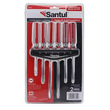▶ SANTUL Juego de 6 Desarmadores Mango PVC