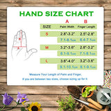 ▶ Guantes de jardinería de piel de manga larga, guantelete floral poda rosa para mujeres y hombres