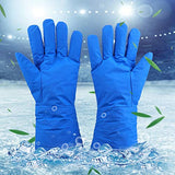 ▶  Guantes criogénicos Calientes, de -200 ℃ a -360 ℃ Resistentes a Bajas temperaturas Impermeables, Ligeros y Transpirables, para protección contra nitrógeno líquido a Prueba de frío